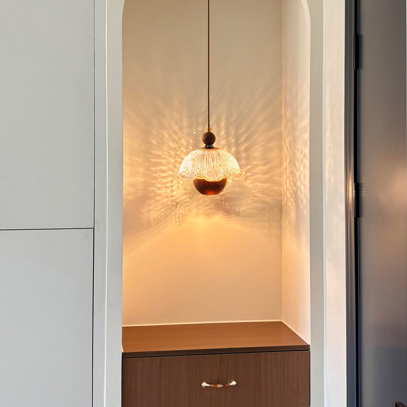 Vintage French-Style Bedroom Bedside Pendant Light, No-Wiring Retro Flower Bud Lamp, Adjustable Height Foyer Pendant Light Vintage French-Style Bedroom Bedside Pendant Light, No-Wiring Retro Flower Bud Lamp, Adjustable Height Foyer Pendant Light