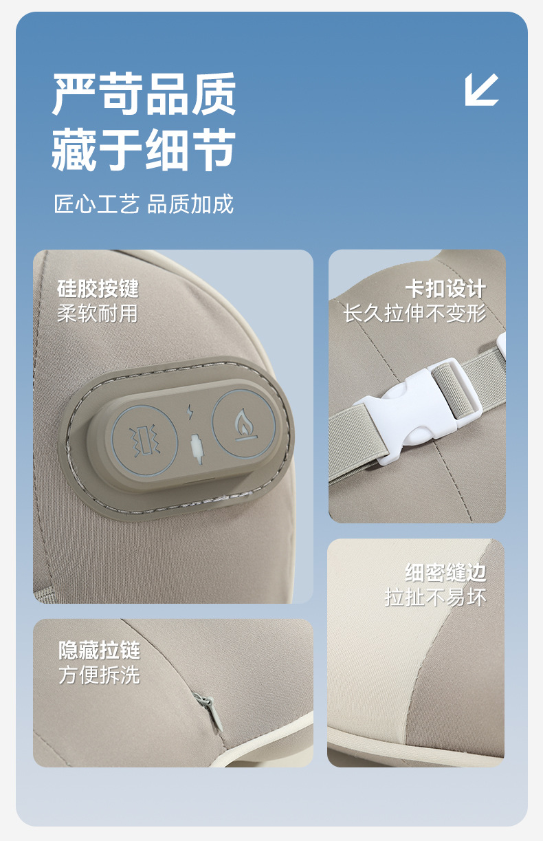 Car headrest lumbar support car neck pillow lumbar cushion driving seat backrest car cushion driving waist heating lumbar support