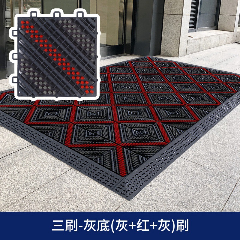 업그레이드된 암호화된 3개의 브러시(회색 배경에 빨간색 브러시 1)