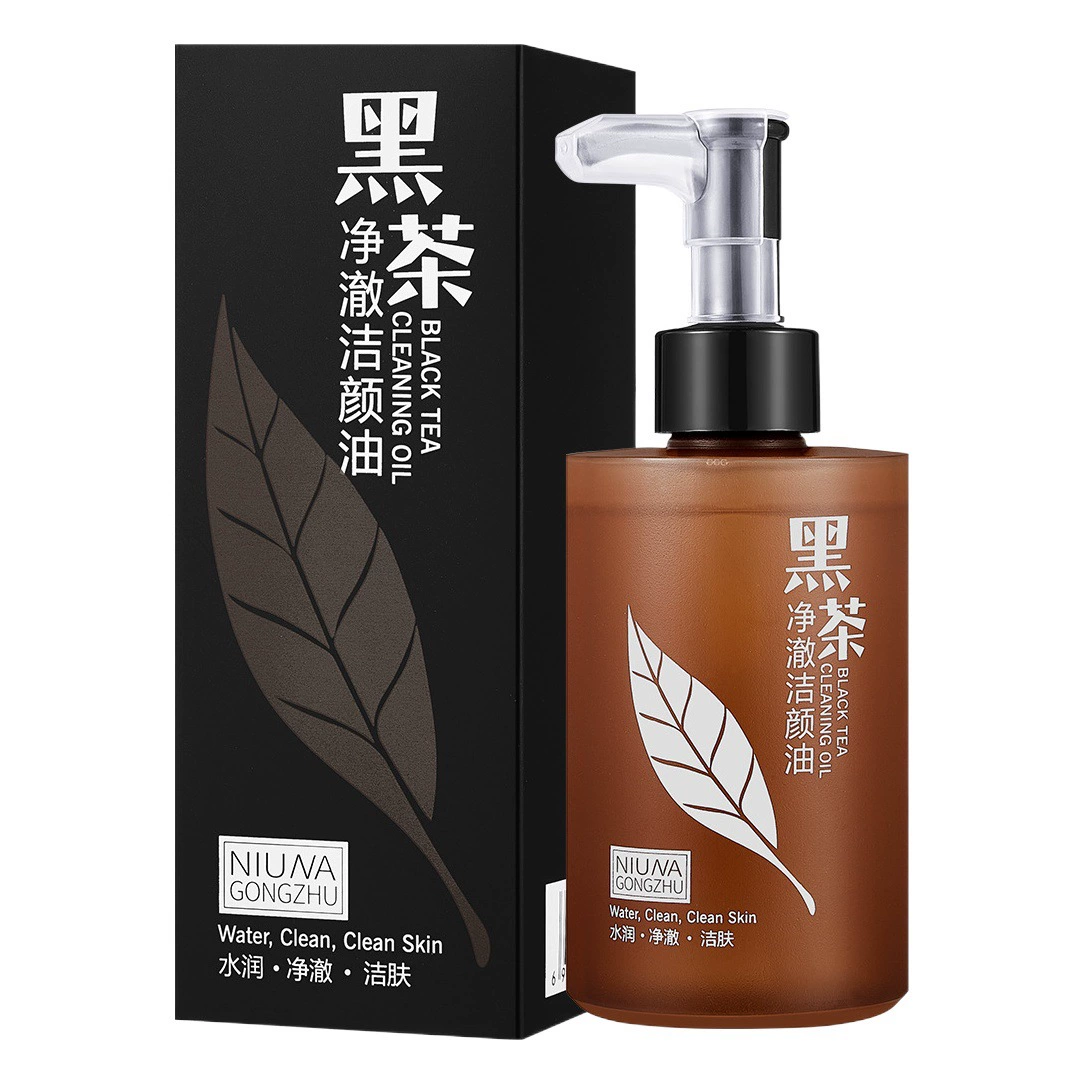 Princess niuna Black Tea Clear Cleansing Oil Нежное Очищение глаз, губ и лица три в одном очищающая вода очищающее масло оптом