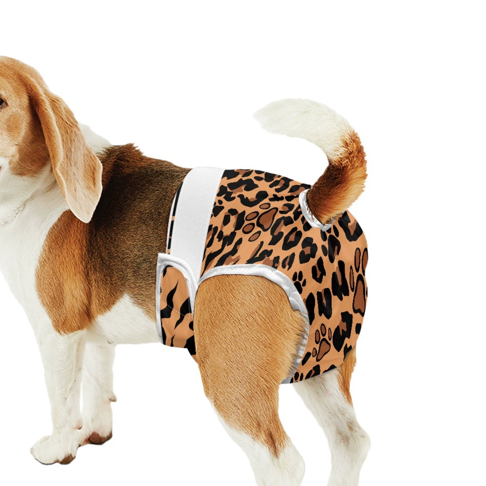 Независимые станции Леопардовый принт сука моющиеся физиологические штаны для карты пользовательских безопасности домашних животных брюки одежда поколение волос