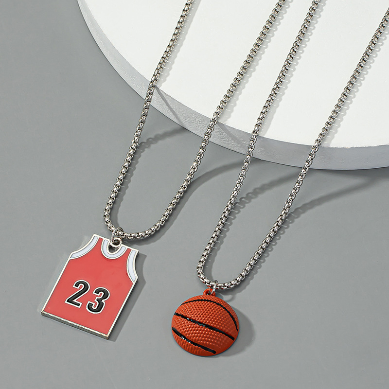hip-hop Jersey basketball pendant necklace wholesale
