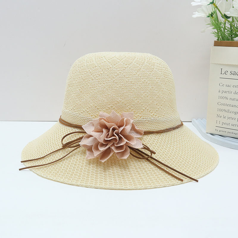 Sombrero de paja para mujer, UV, playa