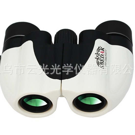 Pocket Gift White HD optical low light night vision 10X22 little Paul binoculars Pocket Gift White HD optical low light night vision 10X22 little Paul binoculars