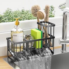 クロスボーダーキッチンシンク排水ラック雑巾ラックキッチン用品整理と収納スポンジ食器洗いブラシ雑巾収納ラック