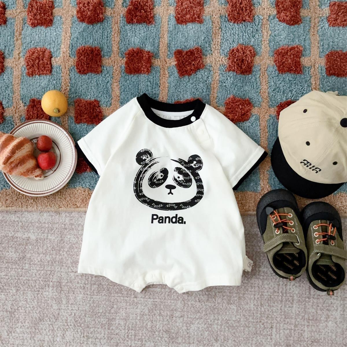 Ropa de bebé Youhe estilo fino de verano 2025 nuevo estilo estilo coreano estilo occidental patrón de dibujos animados ropa de salida para recién nacidos