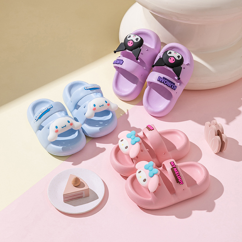 Sanrio uşaq ev şalvarı, yumşaq altlıqlı, böyük qulaqlı it dizaynı