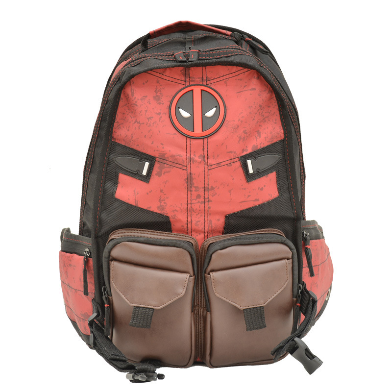 Animation Peripheral Deadpool Backpack Student Multifunctional Casual Schoolbag Batman Backpack Fleece Intercalated Computer Bag