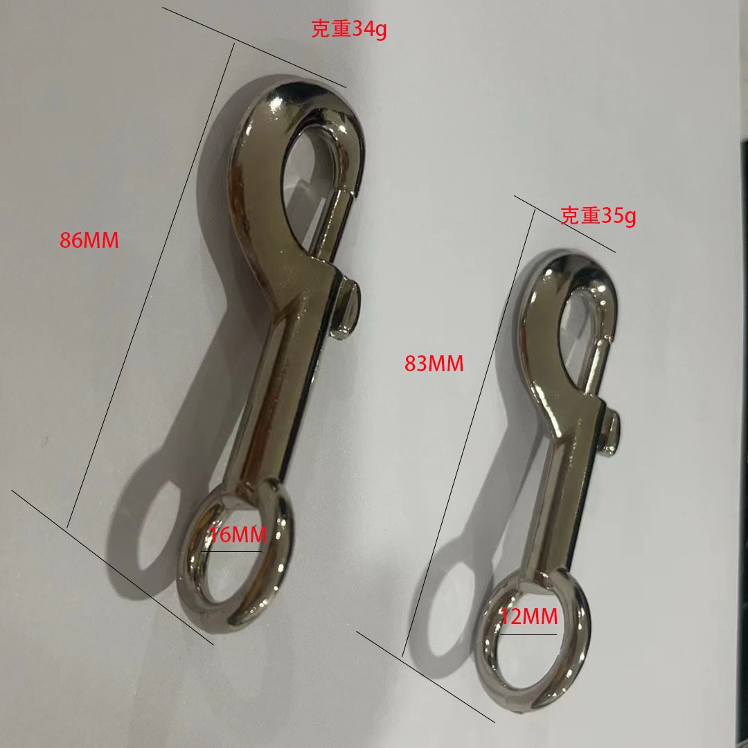 专业生产锌合金宠物钩马具钩金属狗带扣电镀镍电镀铬