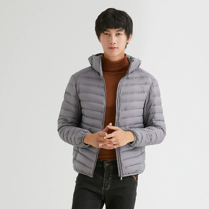 寒冬思羽 Velvet light and thin down jacket, hoody, plus size