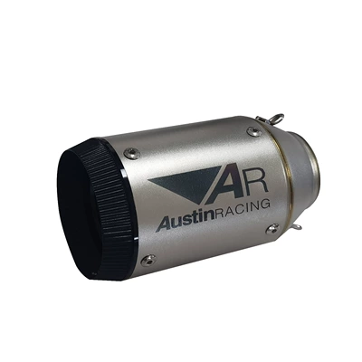 Motorcycle 51mm diameter GM4J R77 full carbon fiber sports car sound exhaust pipe AR SC street exhaust (Exhaust pipe) - 1-51mm-ar-titanium-blackhead-laser-marker