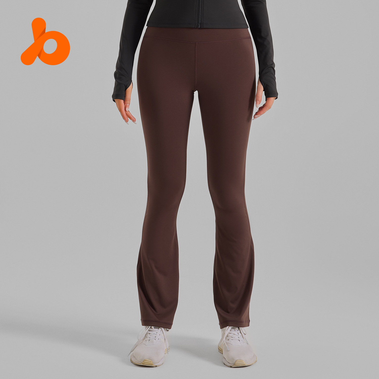 Zona transfronteriza Oma Peach Horn nude Cintura alta, ajuste ajustado, deportes, fitness, pantalones de yoga de alta elasticidad