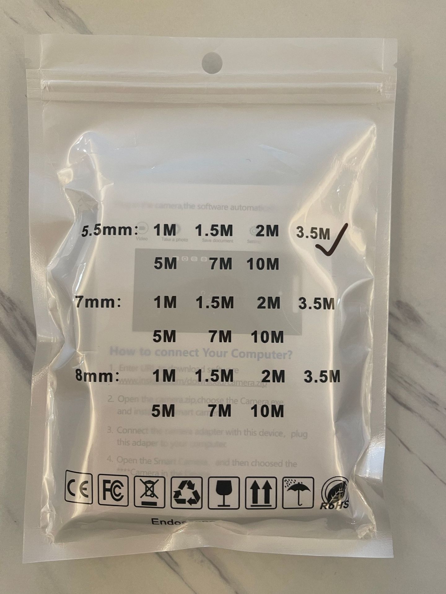 Tip-c Android cep telefonu endoskop endüstriyel boru tarama kamerası USB probu su geçirmez 5.5mm yarı sert