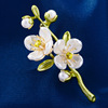 Plant lamp, elegant brooch, advanced accessory lapel pin, Japanese and Korean, flowered, high-quality style