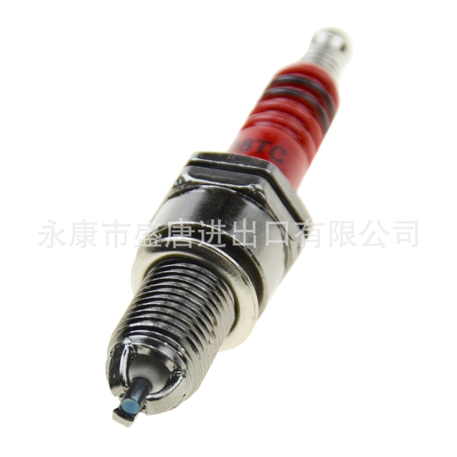 D8TC Red Triple Electrode Spark Plug for Motorcycle Scooter ATV