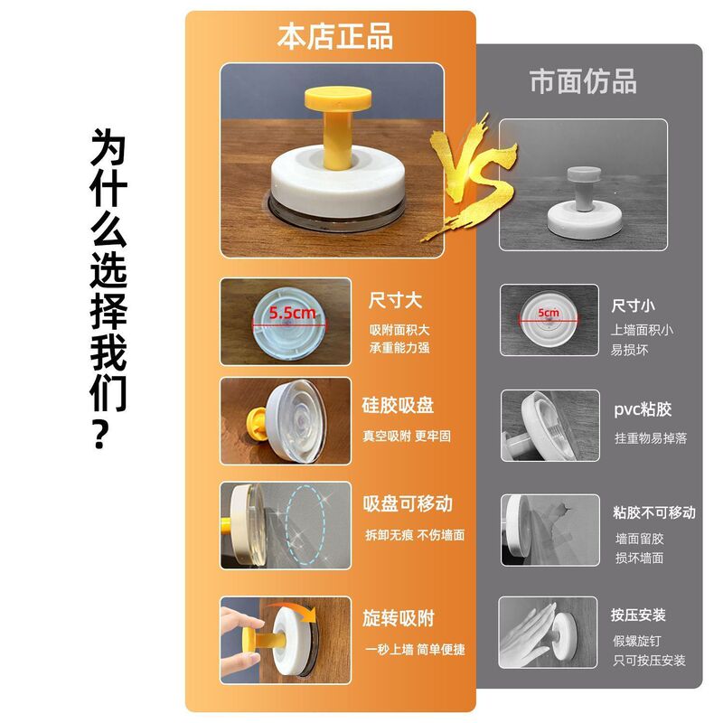 玄関ドーパミン吸盤フック、パンチングなし、強力な耐荷重粘着ドアハンガー、玄関ドアキー収納|undefined