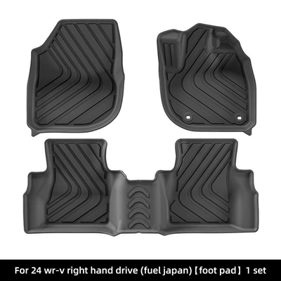 All-Inclusive Tpe Floor Mats, Trunk – Modelə uyğun ayaqaltı - 24-honda-wr-v-right-hand-drive-fuel-single-layer-floor-mats-main-driver-with-buckle-japan