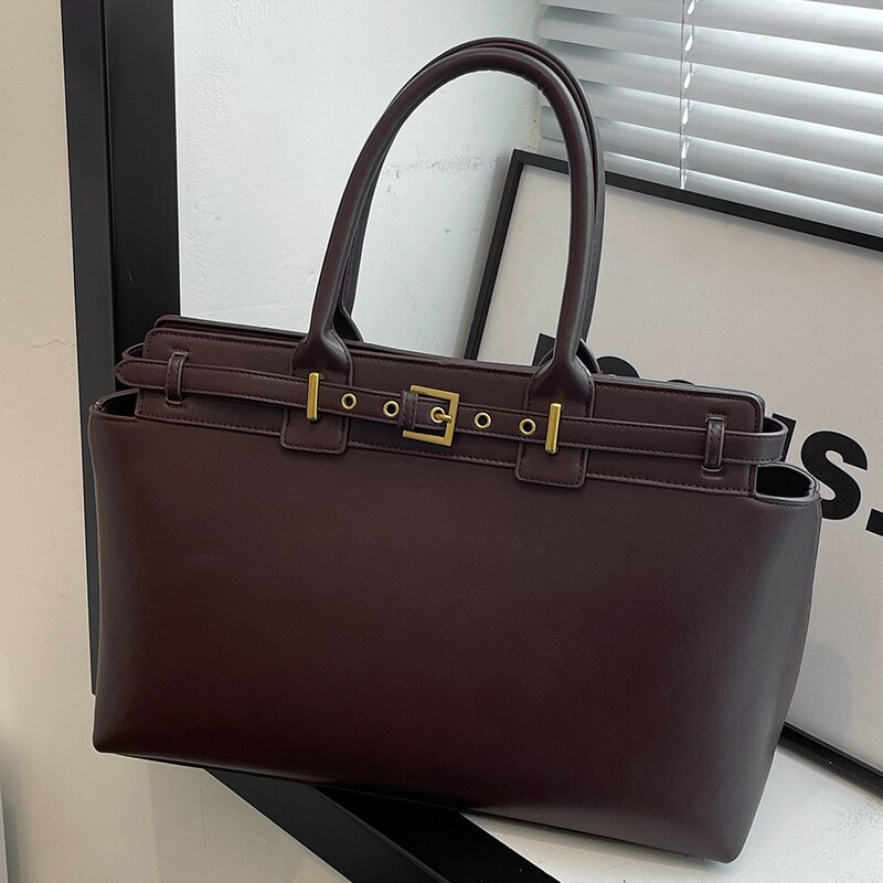 Cross-Border Women's Bags, New Style, Fashionable Large-Capacity Tote Bag, Korean Style, Light Luxury Commuting Handbag, Kelly Bag, Trendy Cross-Border Women's Bags, New Style, Fashionable Large-Capacity Tote Bag, Korean Style, Light Luxury Commuting Handbag, Kelly Bag, Trendy