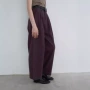 秋冬直筒高腰天丝休闲裤