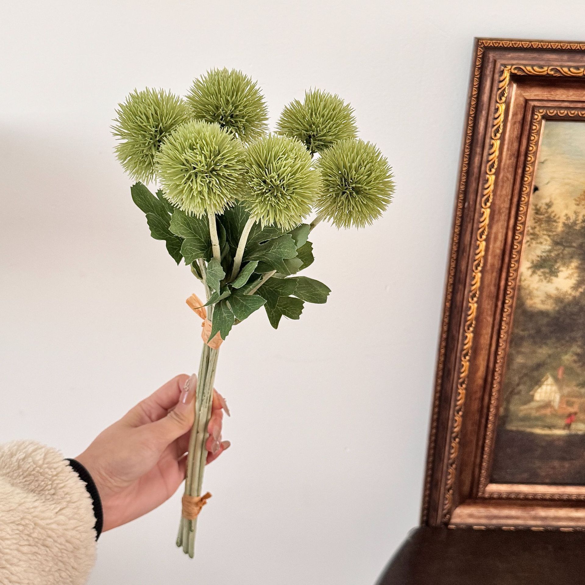 6 bolsas de pelo verde