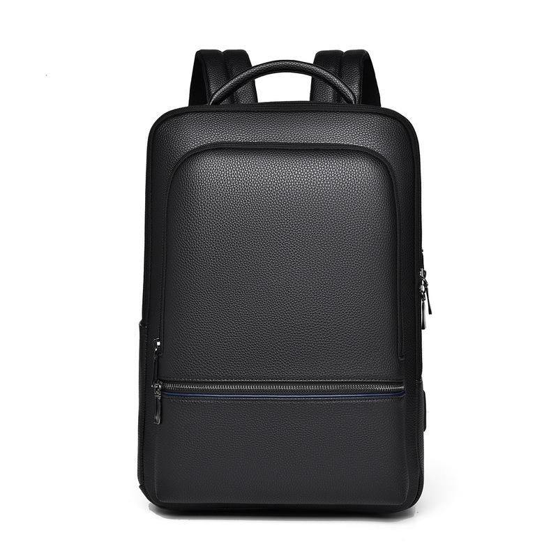 2025 New PU Backpack Men's Business Commuter Men's Computer Bag Large Capacity Travel Backpack