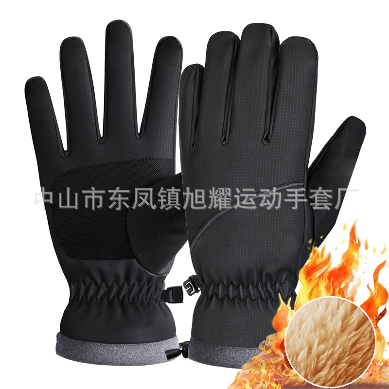 Fábrica de guantes de ciclismo al aire libre transfronterizos guantes de ciclismo deportivos a prueba de viento acolchados y cálidos