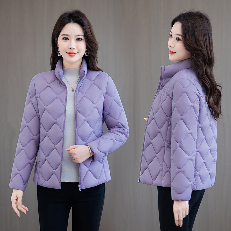 Coreano de otoño / invierno 2025 nueva moda de gran tamaño grueso chaqueta de algodón caliente cuello holgado chaqueta de algodón universal chaqueta negra image 6