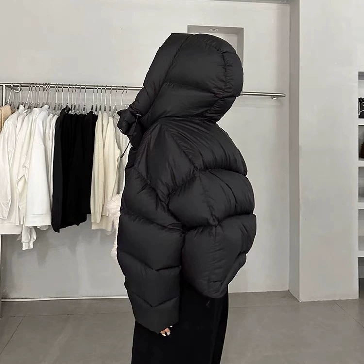 Winter down jacket, ultra light velvet hoody, 2023 collection, increased thickness, for teenagers, duck down