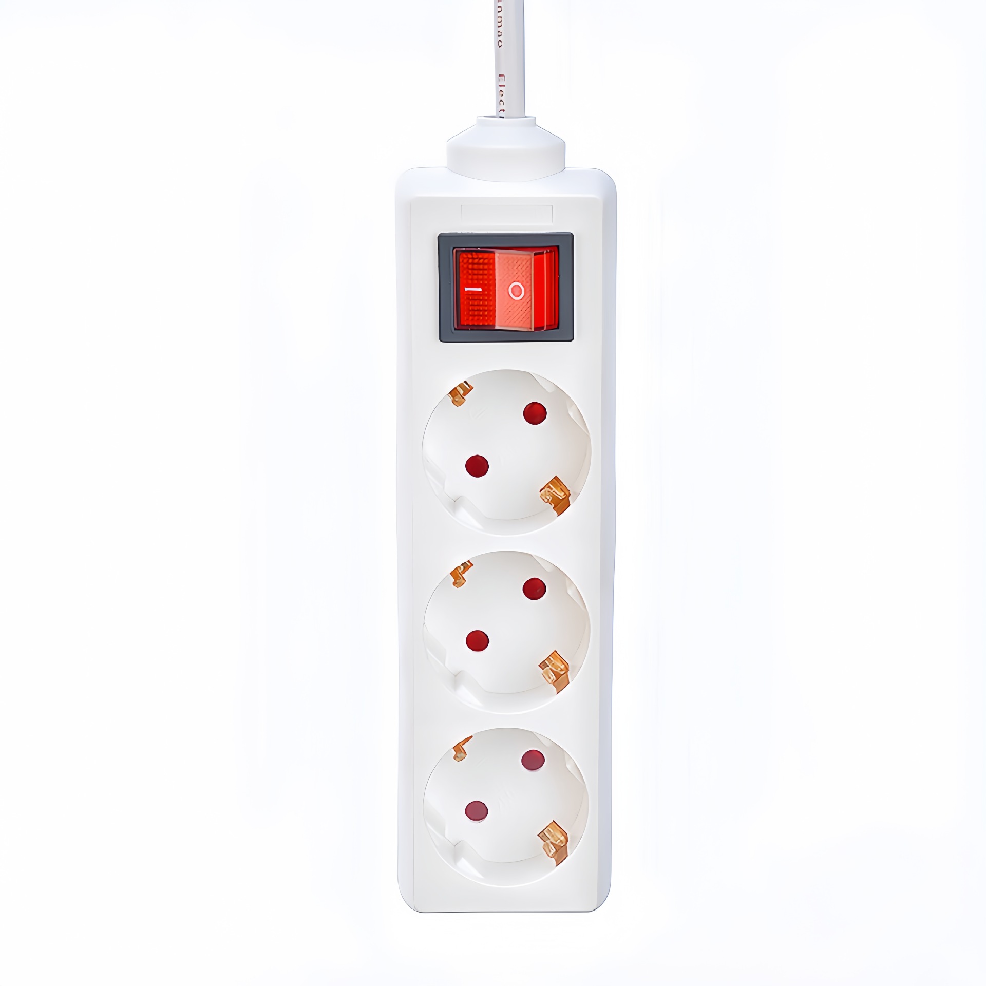 Prolunga con spina standard UE, multipresa in stile tedesco, interruttore con prese multiple europee._voghion.com