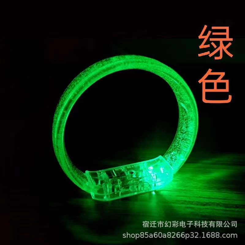 Nueva pulsera flash LED de acrílico, pulsera luminosa, barra de conciertos, accesorios de vítores, pulsera, logotipo de impresión