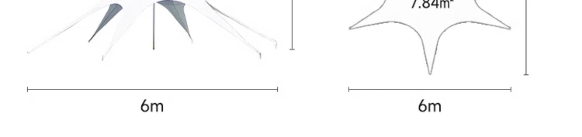 Outdoor Canopy Camping Large Campsite Tent, Three Peaks, Thousands of Mountains, Lotus Waterproof Tent, Rainproof and Sunshade, Extra Large