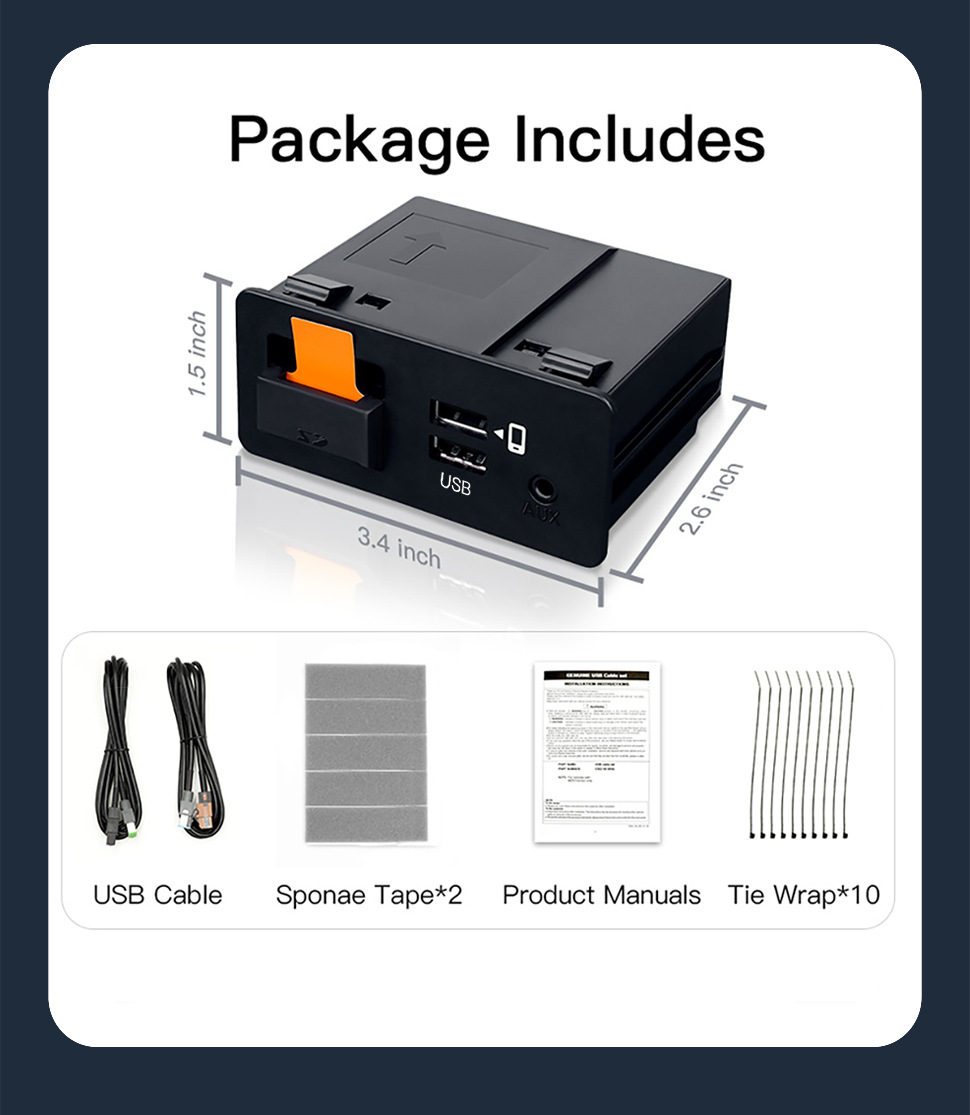 Original car upgrade wireless Carplay and wireless Android auto module for Mazda USB adapter
