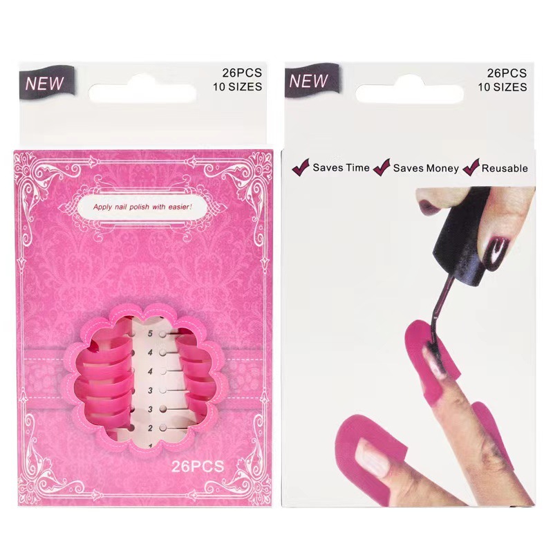 Clip anti-desbordamiento de uñas modelo clip borde de uñas impresión de esmalte de uñas degradado francés herramienta auxiliar anti-desbordamiento