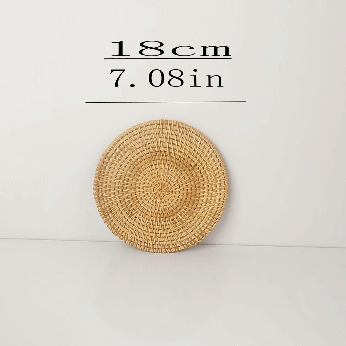 Gran por mayor tejido de paja artesanal tejido de caña personalidad característica de la decoración de pared del dormitorio estilo nórdico