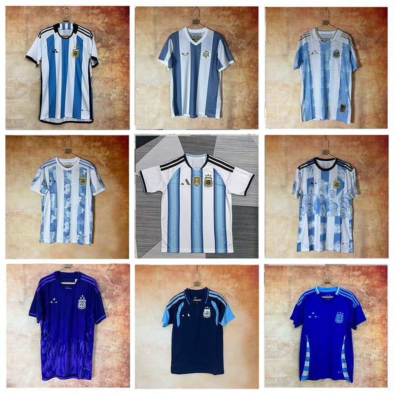 21-22-26-27 season new and old models Argentina home and away football jerseys training jerseys Messi with all three emblems 21-22-26-27 season new and old models Argentina home and away football jerseys training jerseys Messi with all three emblems