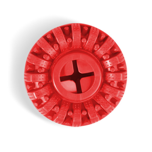 Pet chewing toy tpr tire leakage ball dog toy molar tooth cleaning ball pet feeder puzzle