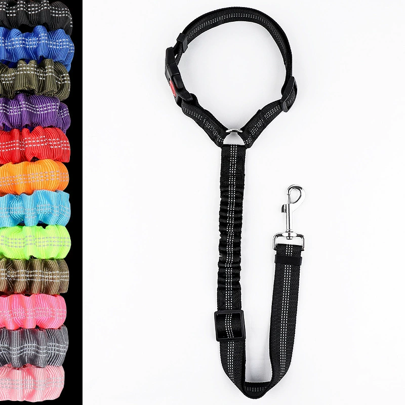 Эластичный страховочный трос для собак средних и крупных пород, автомобильный ремень безопасности для собак, эластичный трос для заднего сиденья, оптом