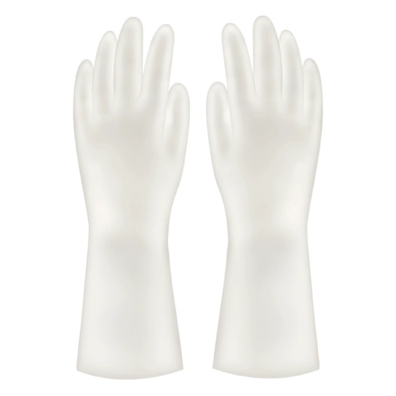 Мойка перчатки женские устойчивые бытовая кухня латекс уборка по дому стирка одежды резиновая кожа водонепроницаемая сухая