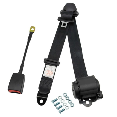 Bus, Driver and Passenger Three-Point Car seat belt - r200-plastic-coated-k330cm-steel-wire-base4-full-set-of-blue-and-white-zinc-screws