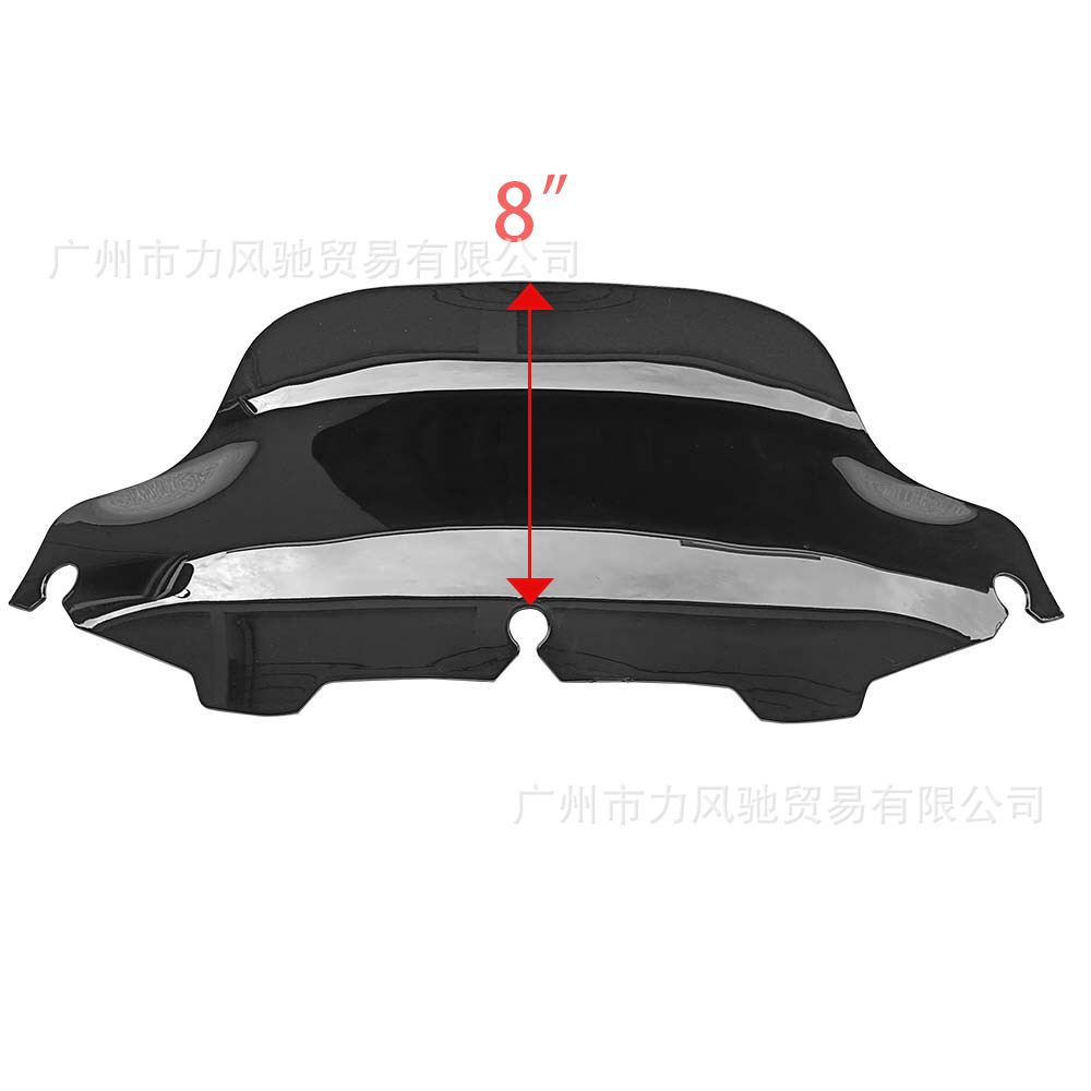 Para accesorios de motocicleta Harley gran deslizamiento modificado para parabrisas convexo para el parabrisas 97 - 13 años 8 pulgadas