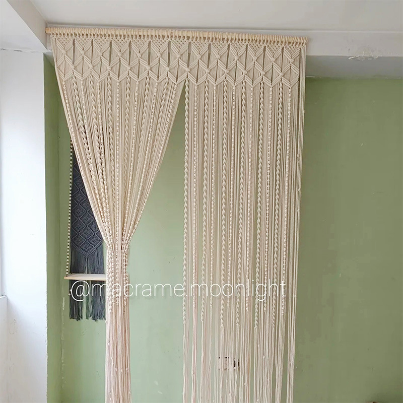 Hand-Woven Curtains, Tapestries, Door Curtains, Partitions, Tassel Curtains, Bay Windows, Balcony Blackout Curtains, B&B Special Decorations