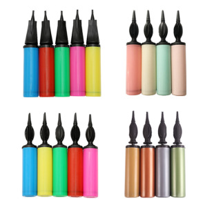 Balloon hand push inflatable cylinder manual plastic pump portable birthday party decoration wedding room balloon pump