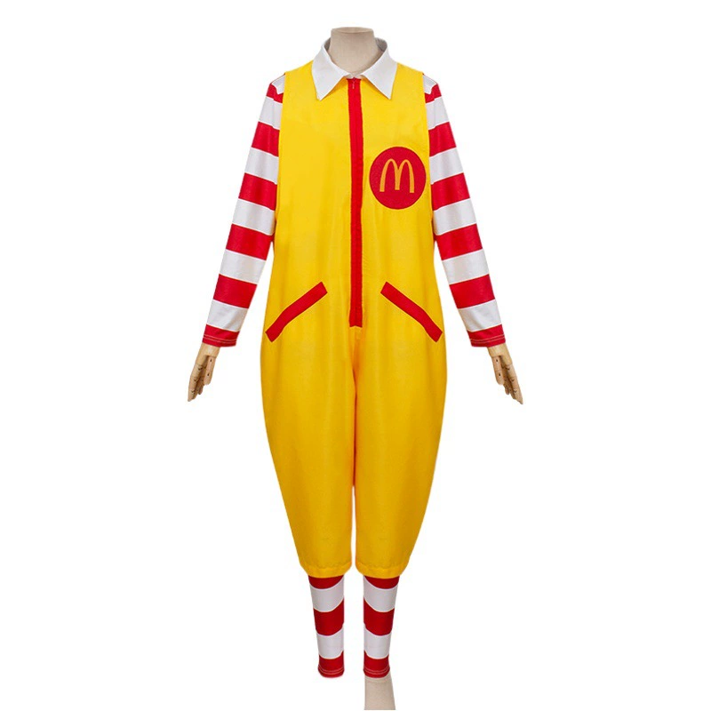 Одежда для выступлений McDonald's Одежда для косплея Одежда дяди McDonald's COS Маскарад клоун роль приветственная одежда