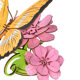 Butterfly wooden 3d puzzle model toy children's educational handmade Butterfly Love flower assembly purchase wholesale