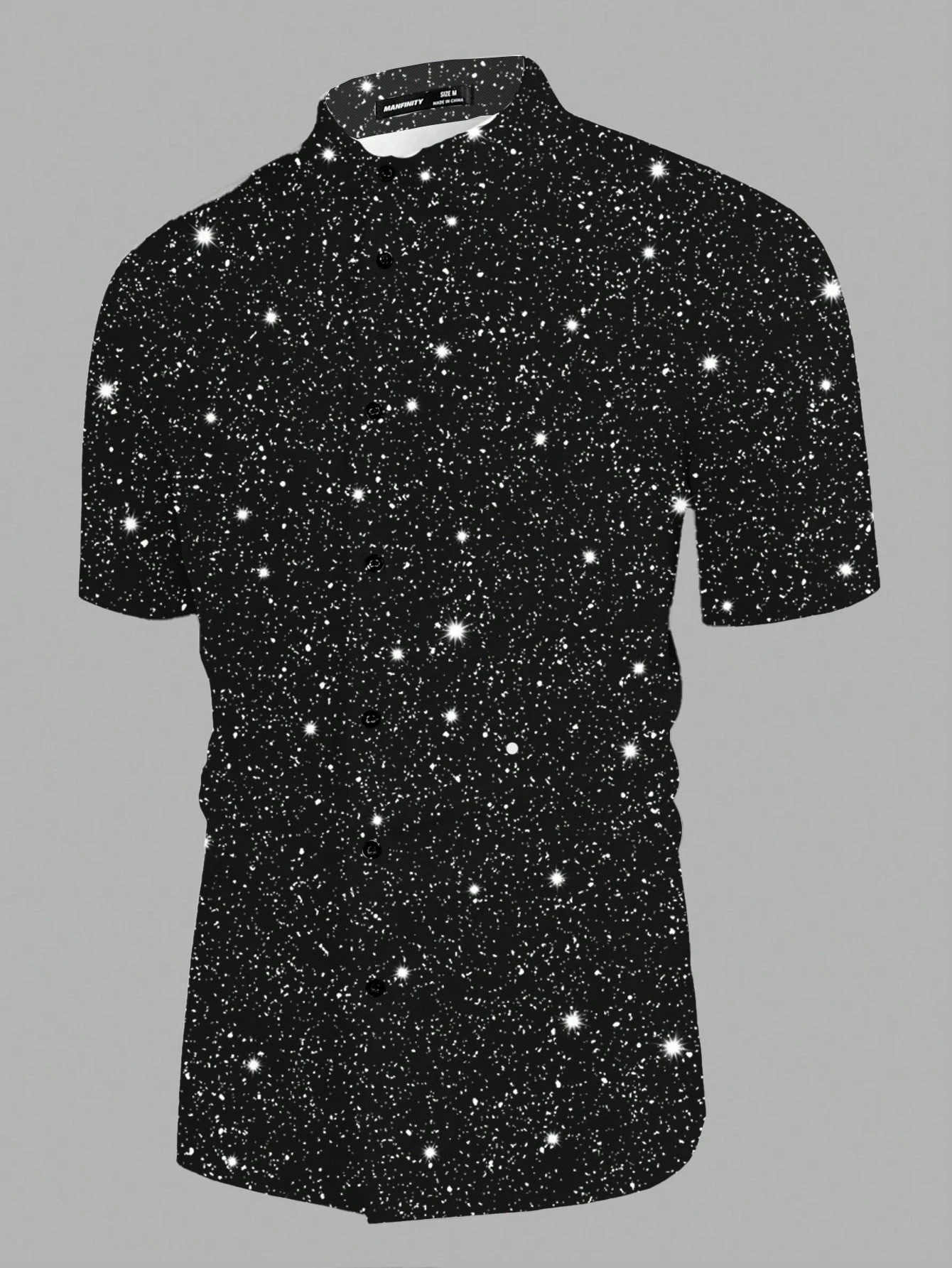 Comercio exterior europeo y americano transfronterizo 2025 nueva tendencia de moda casual de todo fósforo camisa de manga corta de alta calidad para hombres MB1