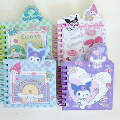 Sanrio coil notebook A7 special-shaped Kuromi student cartoon notepad diary hand ledger small book