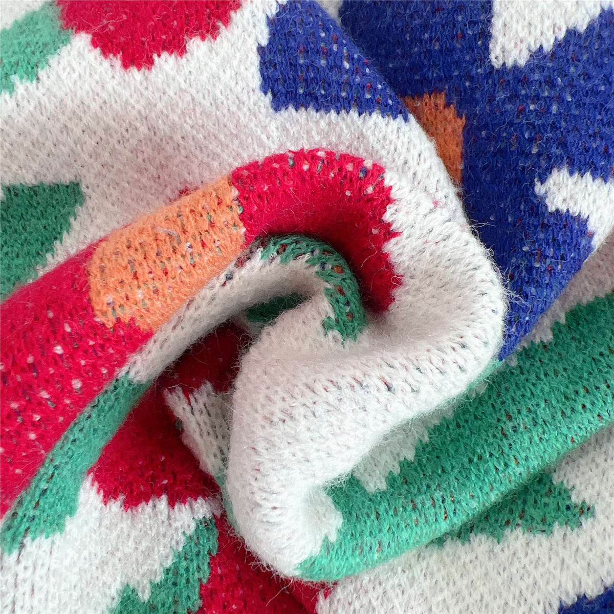 Neuer, mit großen Blumen bestickter Rundhalspullover für Damen, lockerer, langärmeliger Strickpullover für Damen_voghion.com