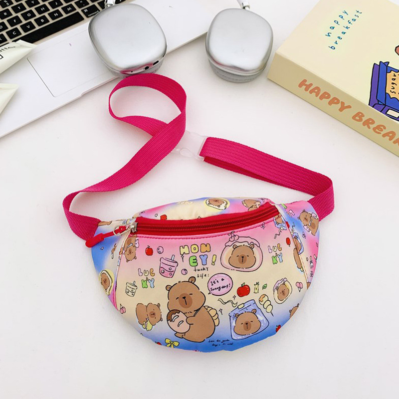 Bolso lindo para niña bolso de mensajero para niños de dibujos animados bolso de hombro para niña de estilo occidental salvaje bolso de pecho para niño al aire libre transfronterizo