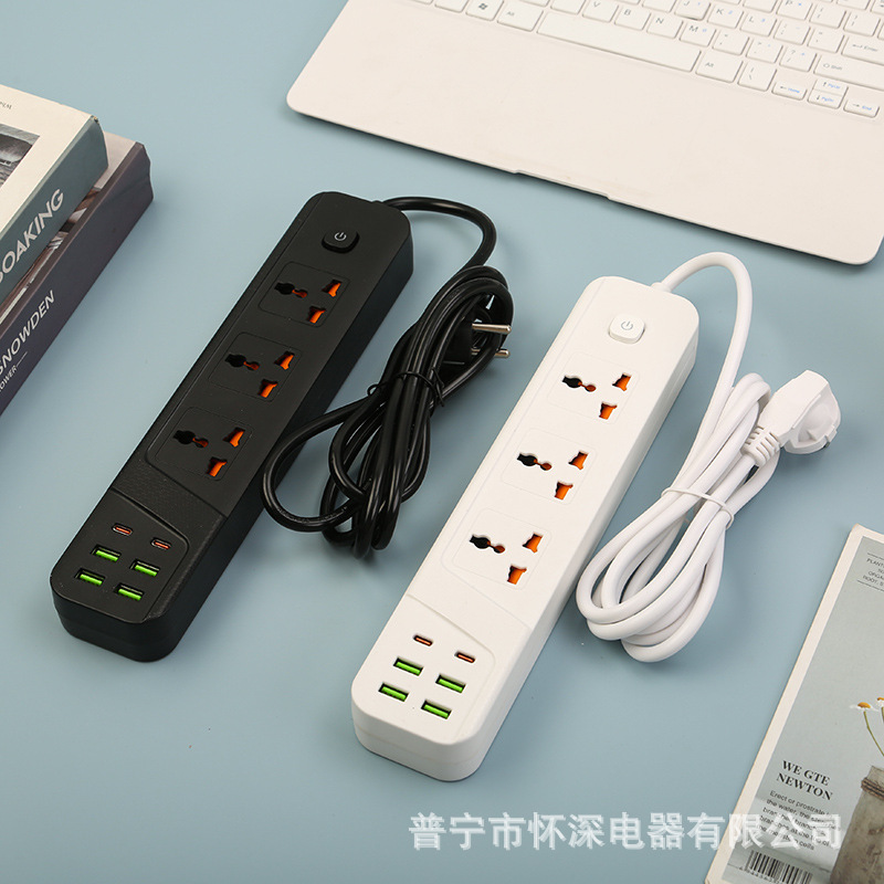 4USB+2PD黑色白色可选带安全门中性盒子克罗地亚波斯尼亚乍得中非