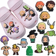 Monster Truck Shoes Hole Shoes Clip 3D Cartoon Decorative Strap, Detachable Harry Potter Shoes Flower